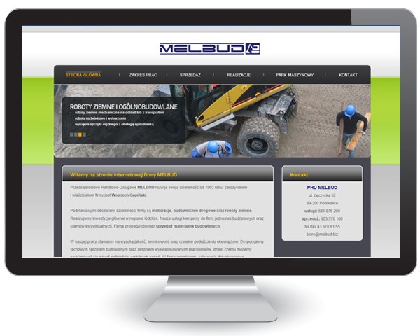 Realizacja strony internetowej + CMS dla firmy budowlanej MELBUD
