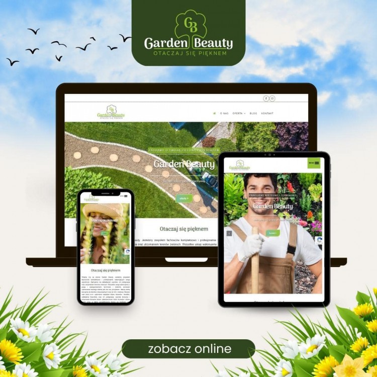 Nowa strona www dla firmy ogrodniczej Garden Beauty